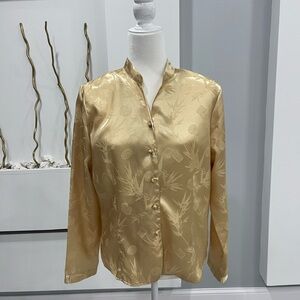Notations Gold Patterned Blouse